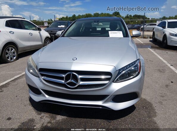 55SWF4JB6GU171779 2016 MERCEDES-BENZ C-CLASS Silver Սալոնի հետևի տեսք
