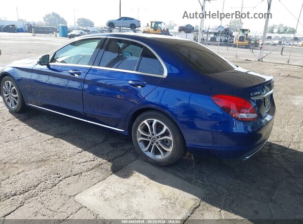 55SWF4JB6HU211621 2017 MERCEDES-BENZ C-CLASS Blue Tył lewy