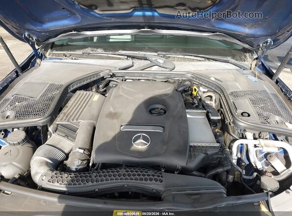 55SWF4JB6HU211621 2017 MERCEDES-BENZ C-CLASS Blue Widok z tyłu