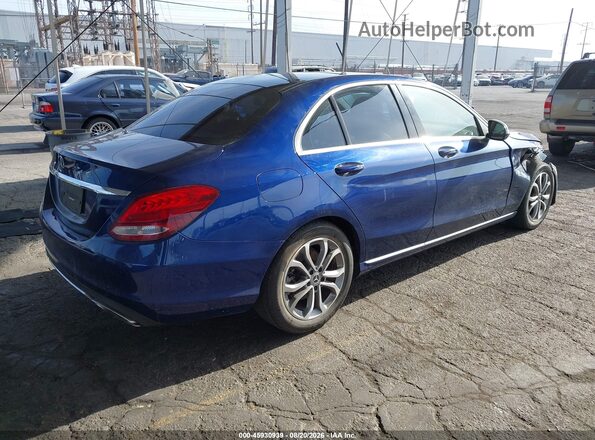 55SWF4JB6HU211621 2017 MERCEDES-BENZ C-CLASS Blue Tył prawy