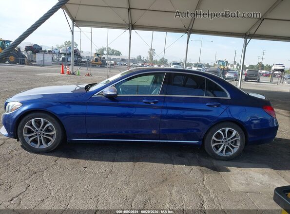 55SWF4JB6HU211621 2017 MERCEDES-BENZ C-CLASS Blue Widok wnętrza 360 stopni