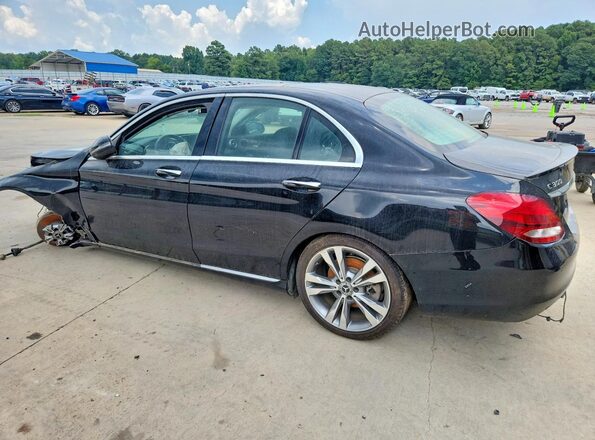 55SWF4JB6HU229634 2017 MERCEDES-BENZ C Черный Задняя левая четверть