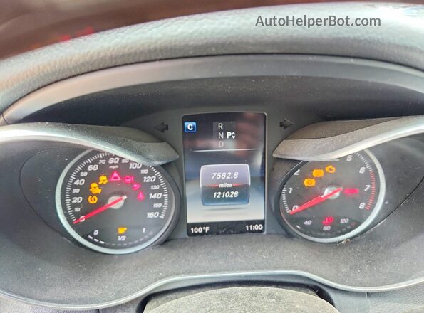 55SWF4JB6HU229634 2017 MERCEDES-BENZ C Черный Вид щитка приборов
