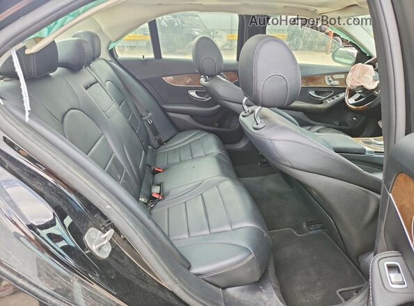 55SWF4JB6HU229634 2017 MERCEDES-BENZ C Черный Вид задних сидений