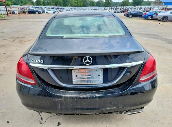 55SWF4JB6HU229634 2017 MERCEDES-BENZ C Черный Вид сзади