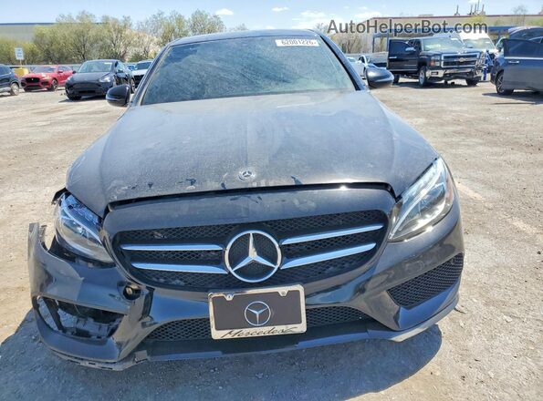 55SWF4JB6JU275681 2018 MERCEDES-BENZ C Black Դիմացի տեսք