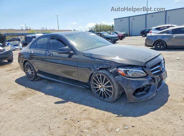 55SWF4JB6JU275681 2018 MERCEDES-BENZ C Black Առջևի աջ