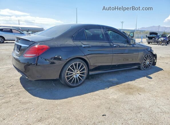 55SWF4JB6JU275681 2018 MERCEDES-BENZ C Black Հետևի աջ