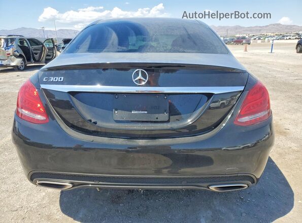 55SWF4JB6JU275681 2018 MERCEDES-BENZ C Black Հետևի տեսք