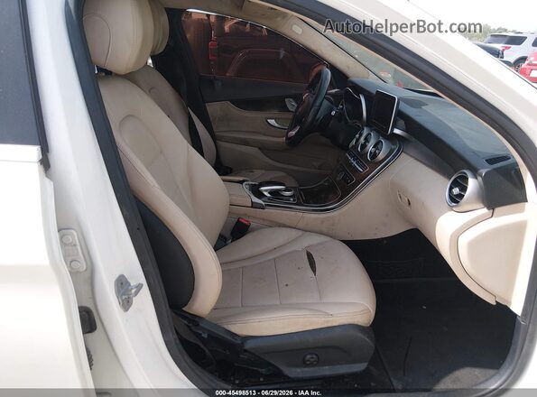 55SWF4JB7GU097286 2016 MERCEDES-BENZ C-CLASS Белый Вид салона спереди