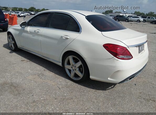55SWF4JB7GU097286 2016 MERCEDES-BENZ C-CLASS Белый Задняя левая четверть