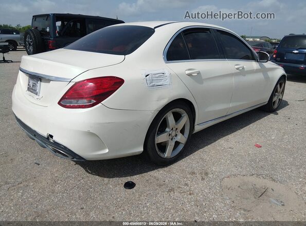 55SWF4JB7GU097286 2016 MERCEDES-BENZ C-CLASS Белый Задняя правая четверть