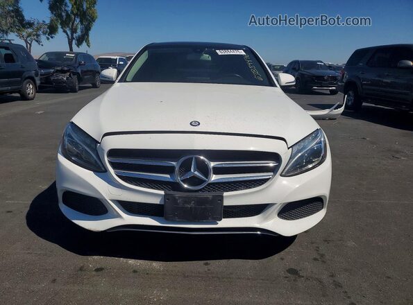 55SWF4JB7GU162735 2016 MERCEDES-BENZ C Белый Вид спереди