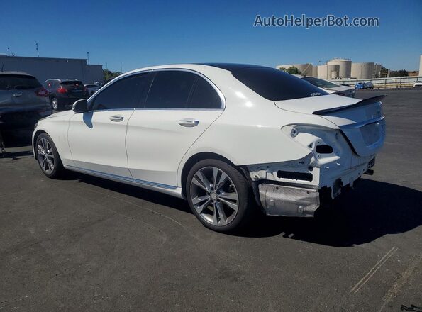 55SWF4JB7GU162735 2016 MERCEDES-BENZ C Белый Задняя левая четверть