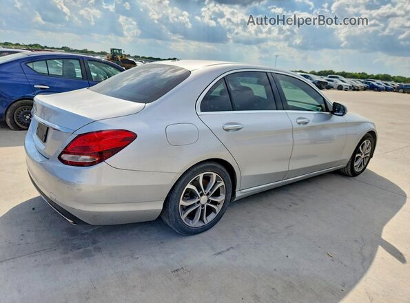 55SWF4JB7GU174920 2016 MERCEDES-BENZ C Silver Tył prawy