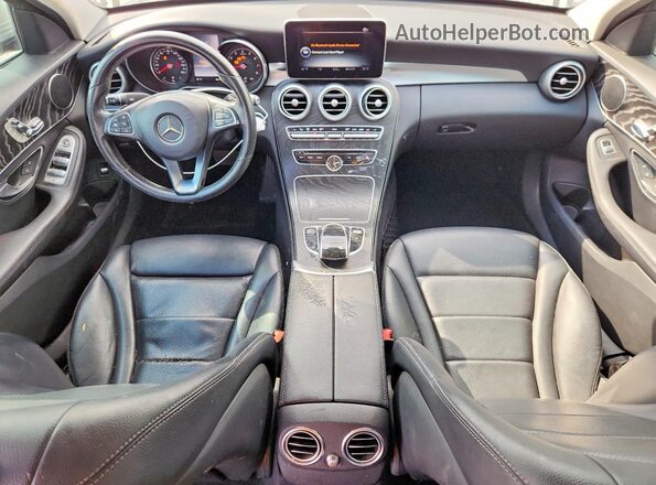 55SWF4JB7GU174920 2016 MERCEDES-BENZ C Silver Widok deski rozdzielczej