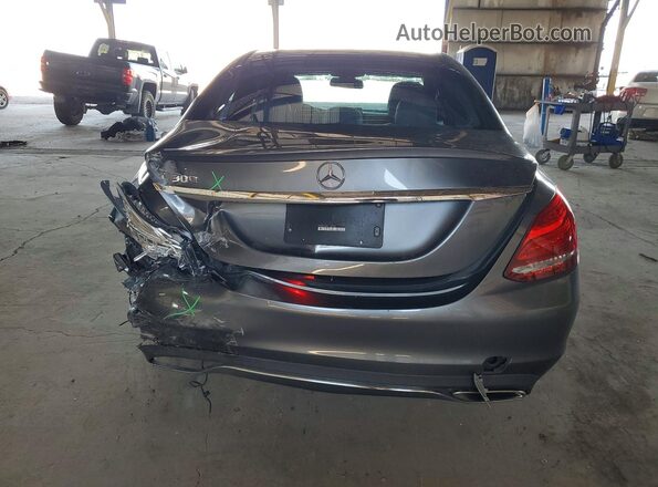 55SWF4JB7HU182114 2017 MERCEDES-BENZ C Gray Vista trasera