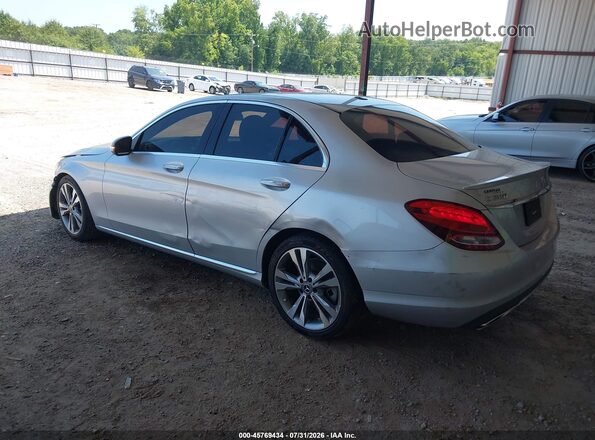 55SWF4JB7JU249218 2018 MERCEDES-BENZ C-CLASS Серебряный Задняя левая четверть