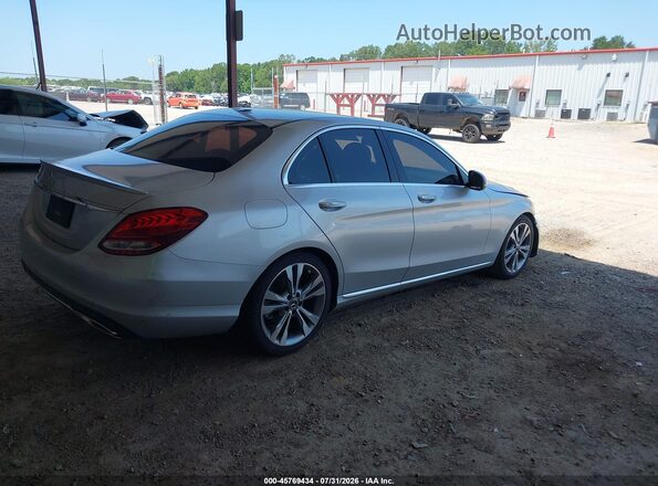 55SWF4JB7JU249218 2018 MERCEDES-BENZ C-CLASS Серебряный Задняя правая четверть
