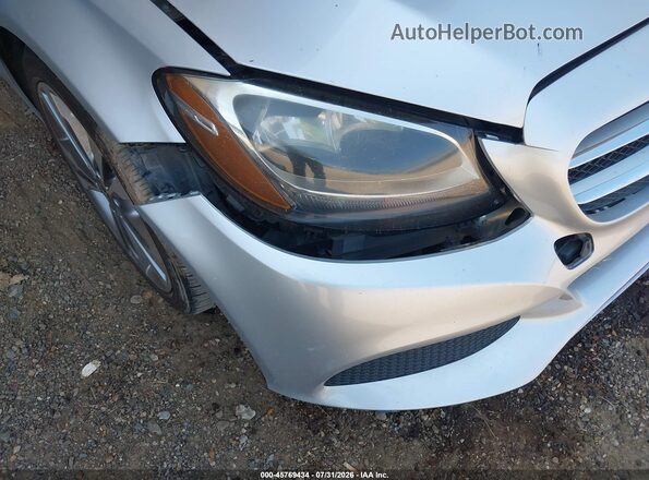55SWF4JB7JU249218 2018 MERCEDES-BENZ C-CLASS Серебряный Вид спереди