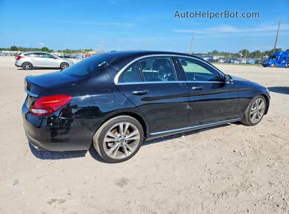 55SWF4JB7JU270389 2018 MERCEDES-BENZ C Black Tył prawy