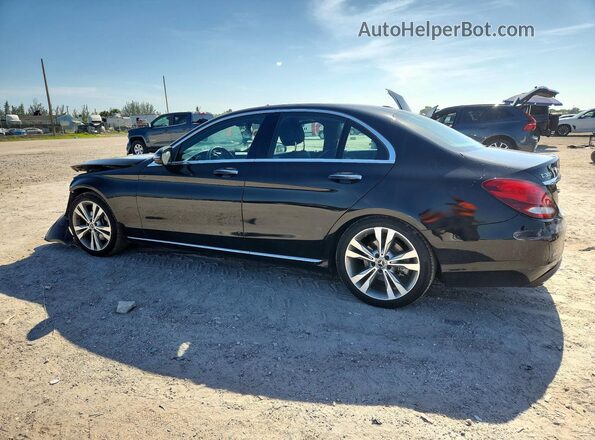 55SWF4JB7JU270389 2018 MERCEDES-BENZ C Black Tył lewy