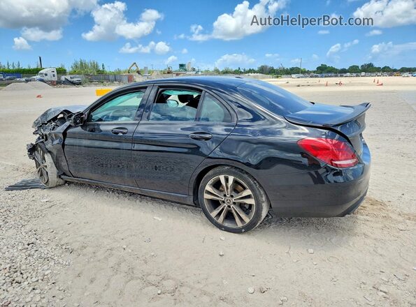 55SWF4JB7JU282042 2018 MERCEDES-BENZ C Black Tył lewy