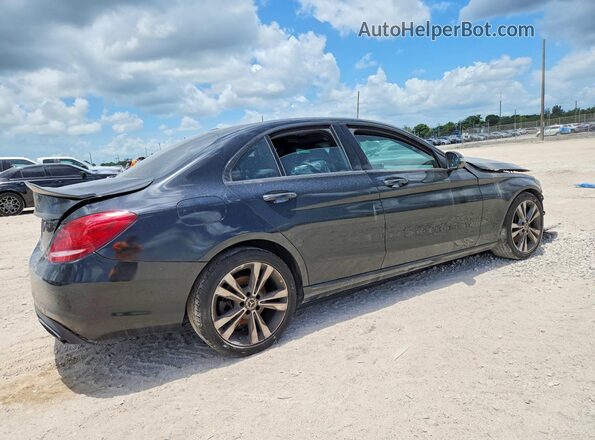 55SWF4JB7JU282042 2018 MERCEDES-BENZ C Black Tył prawy