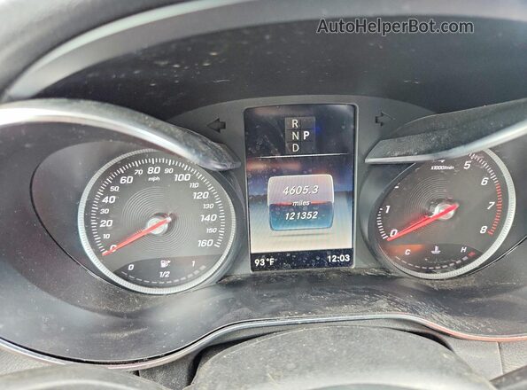 55SWF4JB7JU282042 2018 MERCEDES-BENZ C Black Widok zestawu wskaźników
