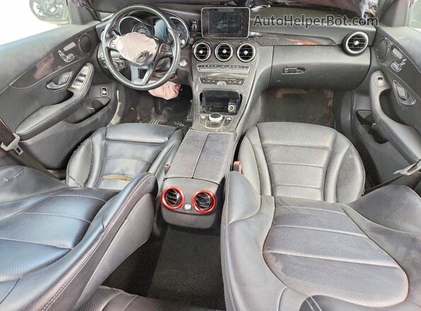 55SWF4JB7JU282042 2018 MERCEDES-BENZ C Black Widok deski rozdzielczej