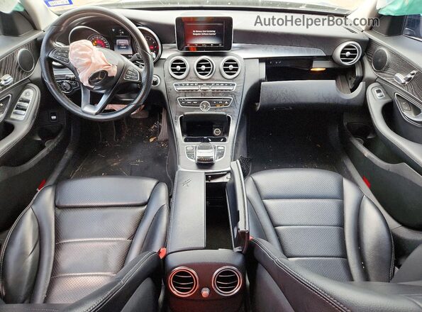 55SWF4JB8GU096955 2016 MERCEDES-BENZ C Black Առջևի վահանակի տեսք