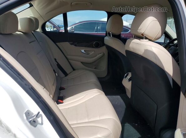 55SWF4JB8GU143546 2016 MERCEDES-BENZ C White Rear seats view