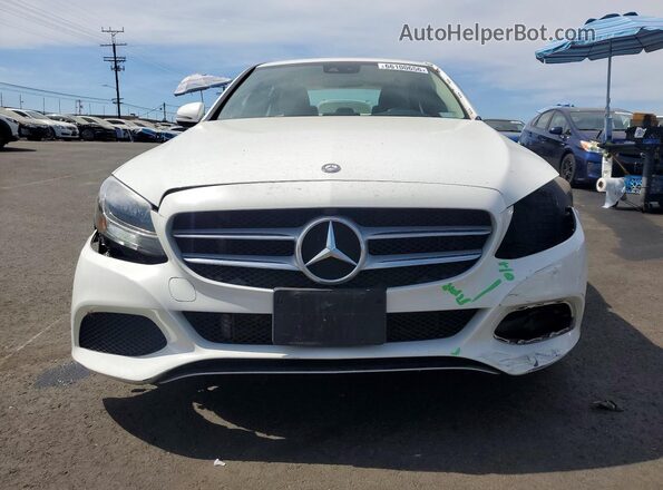 55SWF4JB8GU143546 2016 MERCEDES-BENZ C White Front view