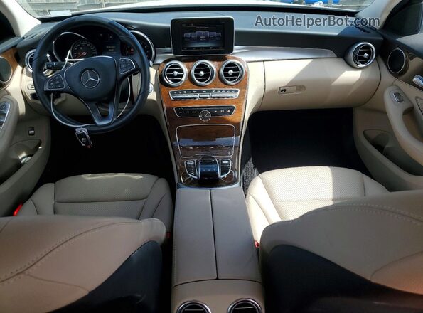55SWF4JB8GU143546 2016 MERCEDES-BENZ C White Dashboard view