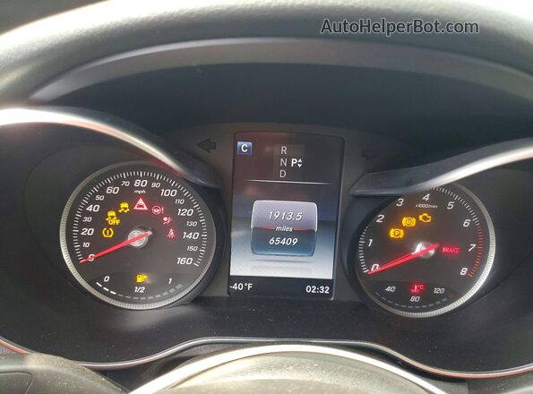 55SWF4JB8GU159021 2016 MERCEDES-BENZ C Silver Вид щитка приладів