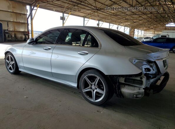 55SWF4JB8GU172660 2016 MERCEDES-BENZ C Silver Задня ліва чверть