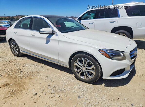 55SWF4JB8HU197396 2017 MERCEDES-BENZ C White Przód prawy
