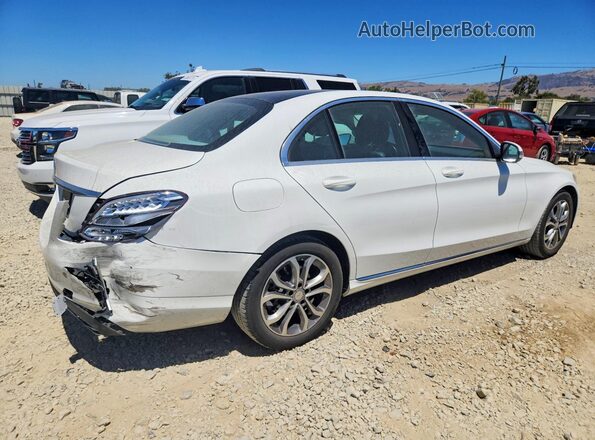 55SWF4JB8HU197396 2017 MERCEDES-BENZ C White Tył prawy