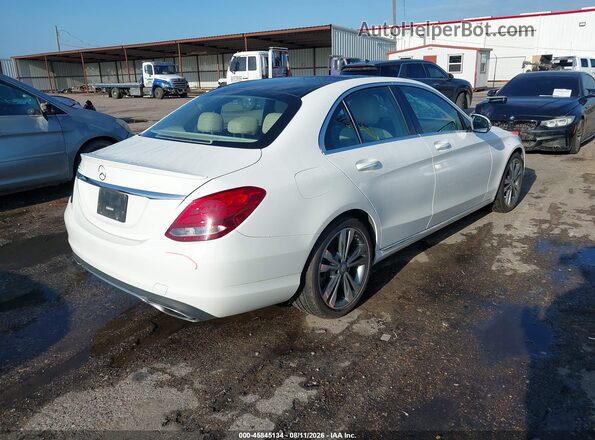 55SWF4JB8HU205917 2017 MERCEDES-BENZ C-CLASS Белый Задняя правая четверть
