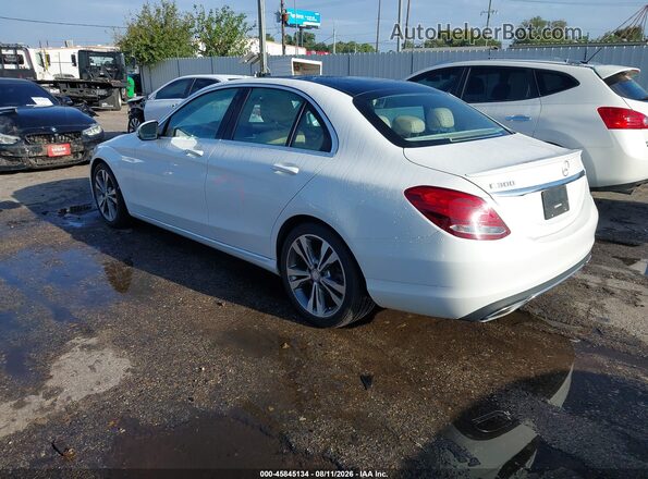 55SWF4JB8HU205917 2017 MERCEDES-BENZ C-CLASS Белый Задняя левая четверть