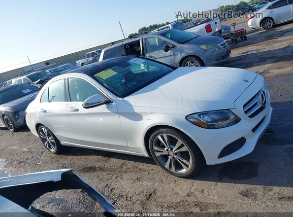 55SWF4JB8HU205917 2017 MERCEDES-BENZ C-CLASS Белый Вид задней части салона