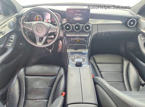 55SWF4JB8JU241094 2018 MERCEDES-BENZ C Black Widok deski rozdzielczej