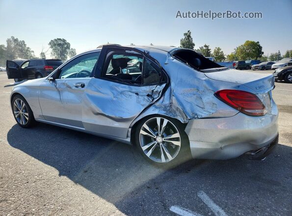 55SWF4JB8JU275682 2018 MERCEDES-BENZ C Silver Задня ліва чверть