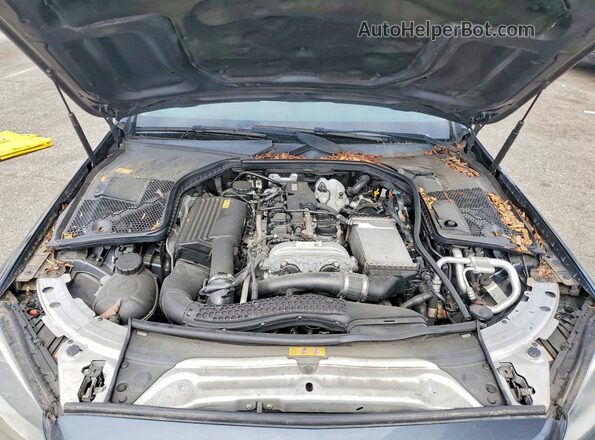 55SWF4JB9GU108627 2016 MERCEDES-BENZ C Серый Вид задней части салона