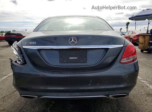 55SWF4JB9GU108627 2016 MERCEDES-BENZ C Серый Вид сзади
