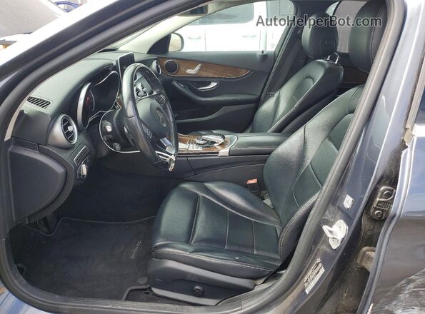55SWF4JB9GU108627 2016 MERCEDES-BENZ C Серый Вид салона спереди