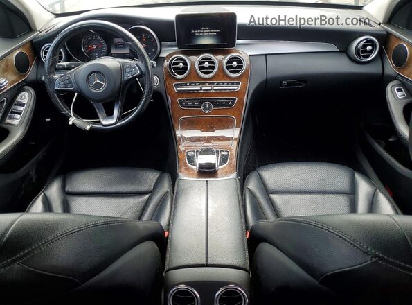 55SWF4JB9GU108627 2016 MERCEDES-BENZ C Серый Вид панели приборов