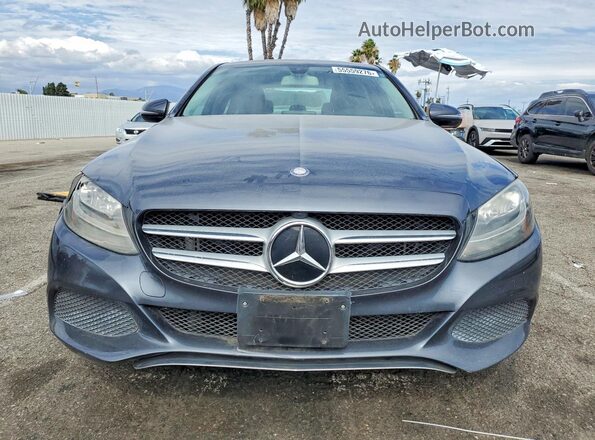 55SWF4JB9GU108627 2016 MERCEDES-BENZ C Серый Вид спереди