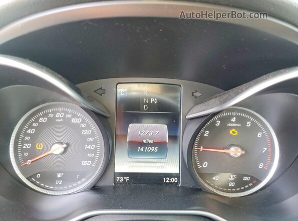 55SWF4JB9GU108627 2016 MERCEDES-BENZ C Серый Вид щитка приборов