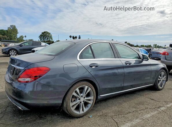 55SWF4JB9GU108627 2016 MERCEDES-BENZ C Серый Задняя правая четверть